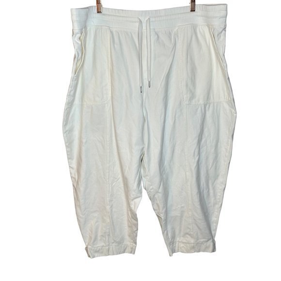 Athleta Farallon Weekender White Jogger Pant Size 3X - Picture 1 of 4